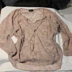 Pink and gray blouse